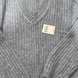a.n.a Gray V-Neck Sweater